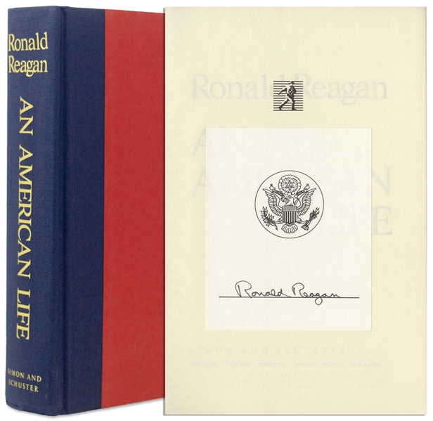 Ronald Reagan Signed First Edition of His Autobiography An American Life